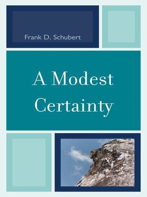 cover image of A Modest Certainty